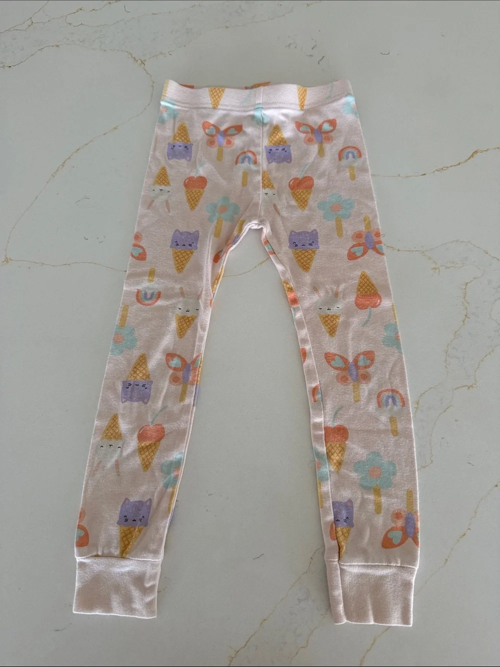 Old Navy Light Pink Ice Cream & Animal Print Pajama Set - Picture 4 of 5